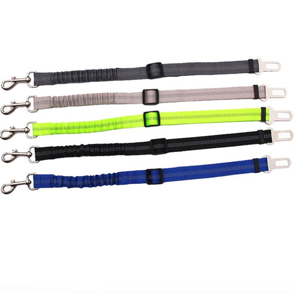 Elastischer Hunde-Autosicherheitsgurt – reflektierend, 4 Farben