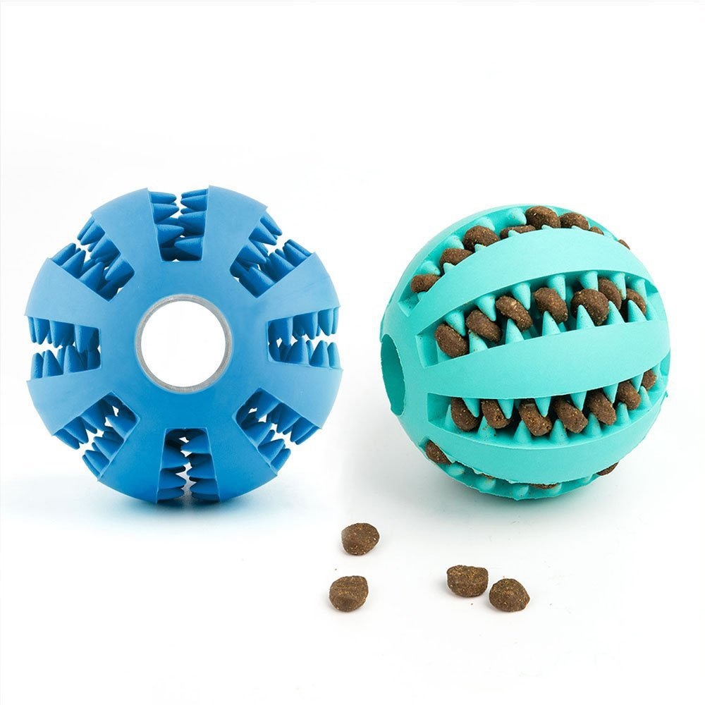 Hunde-Zahnpflegeball Naturkautschuk | Minzgeschmack | 6 Farben | 5–7 cm