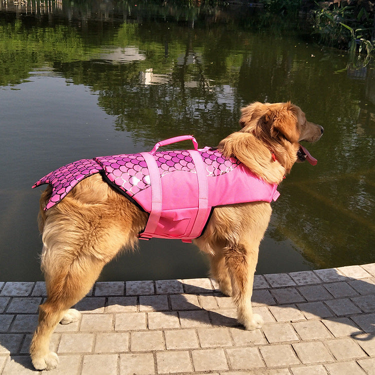 Hunde-Schwimmweste im Hai-Design - Polyester | Sicherheitsweste | 2 Farben | XS-XL