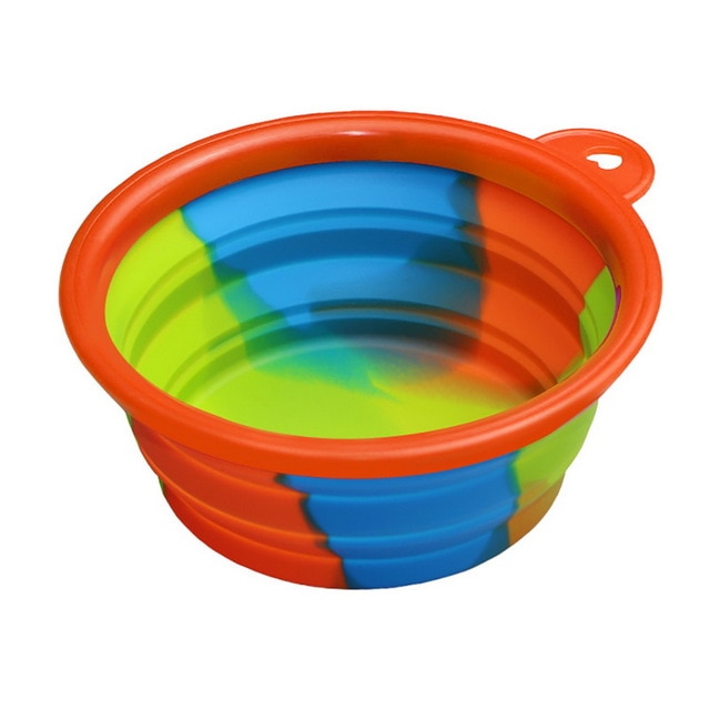 Portabler Silikon Faltnapf – 350ml, 24 Farben, für Wasser & Futter