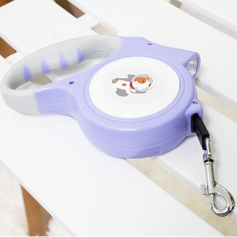 Einzieh-Hundeleine 5M mit LED-Licht | ABS | 6 Farben | Kleine & mittelgroße Hunde