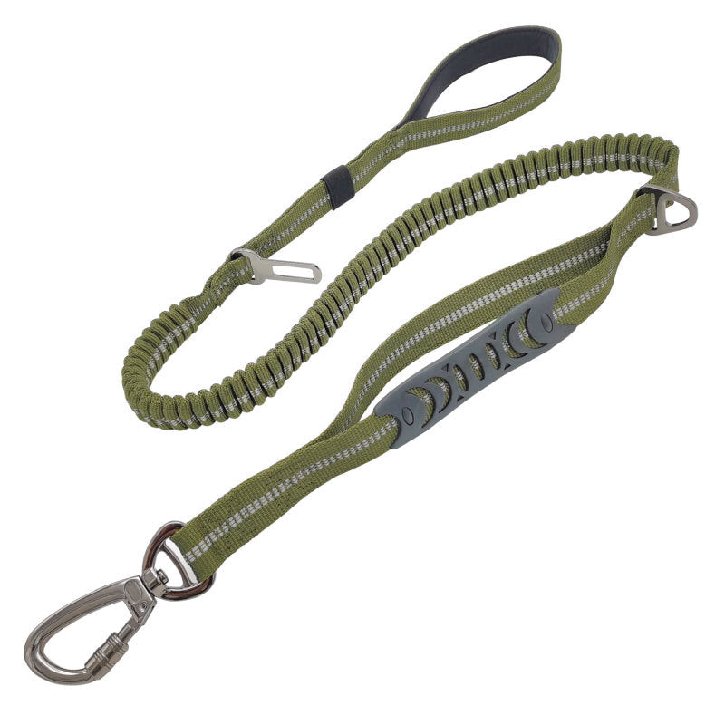 Hunde-Sicherheitsgurt Auto reflektierend – Nylon 2,5 x 135 cm, 6 Farben, für mittlere & große Hunde