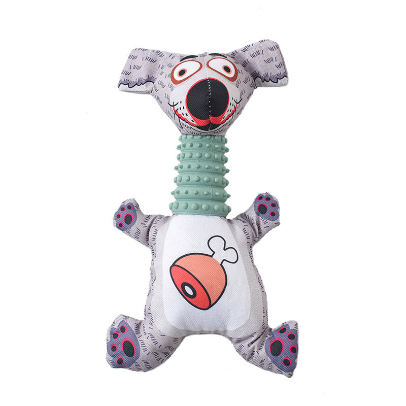 Hundespielzeug Oxford-Cartoon mit Sound | Bissfest | Wasserabweisend | 3 Farben