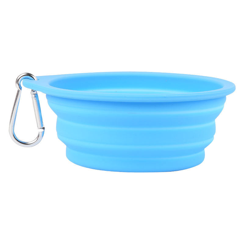 Faltbarer Silikon Hundenapf 600 ml – portabel, 9 Farben, 16,5 x 15,5 cm