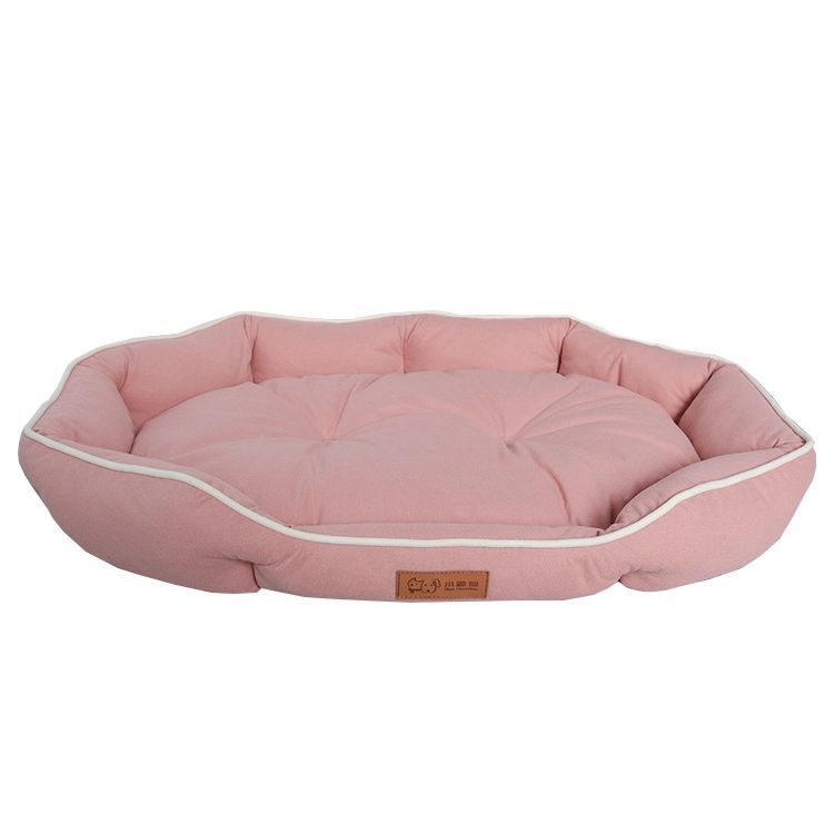 Ovales Wildleder-Hundebett für mittlere & große Hunde – 6 Farben, S bis XXL
