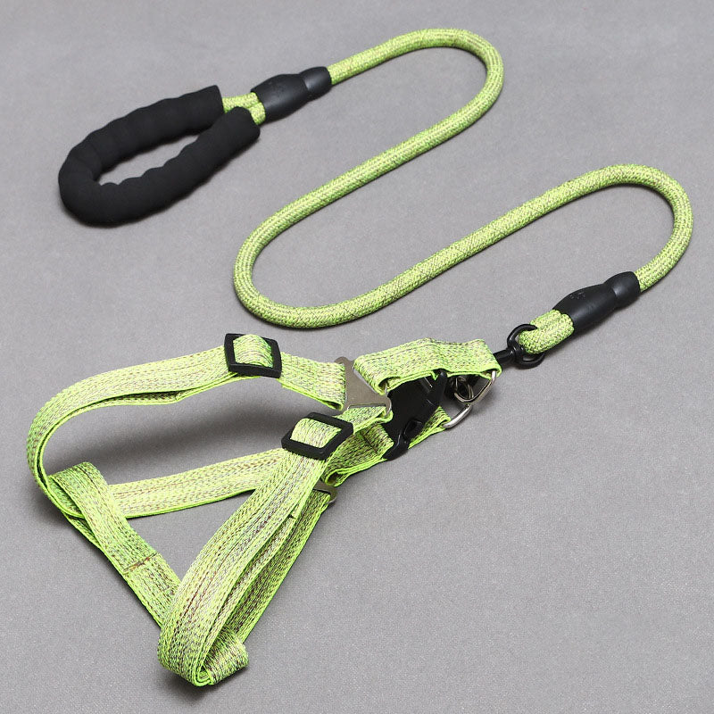 Morandi Leinen Hundegeschirr & Leine Set – verstellbar, 5 Farben, 1,0/1,5/2,0 cm