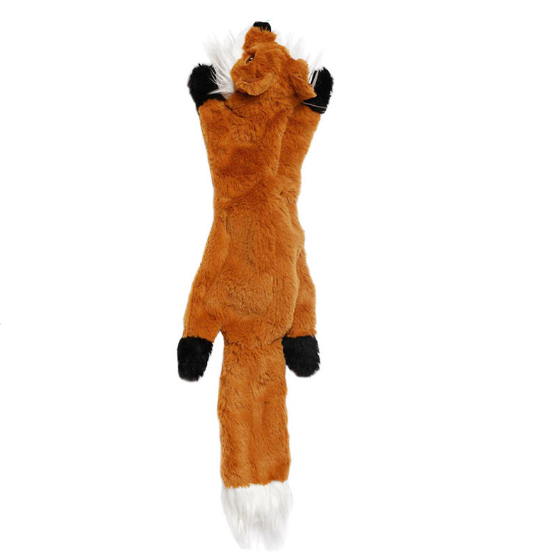 Plüsch-Tierspielzeug für Hunde – 45 cm, 2 Quietscher & 7 Tiermotive