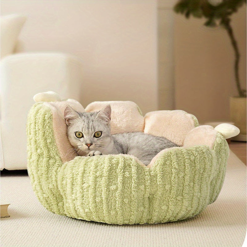 Kaktus-Kuschelbett für Hunde – Weich, Warm & Ganzjährig