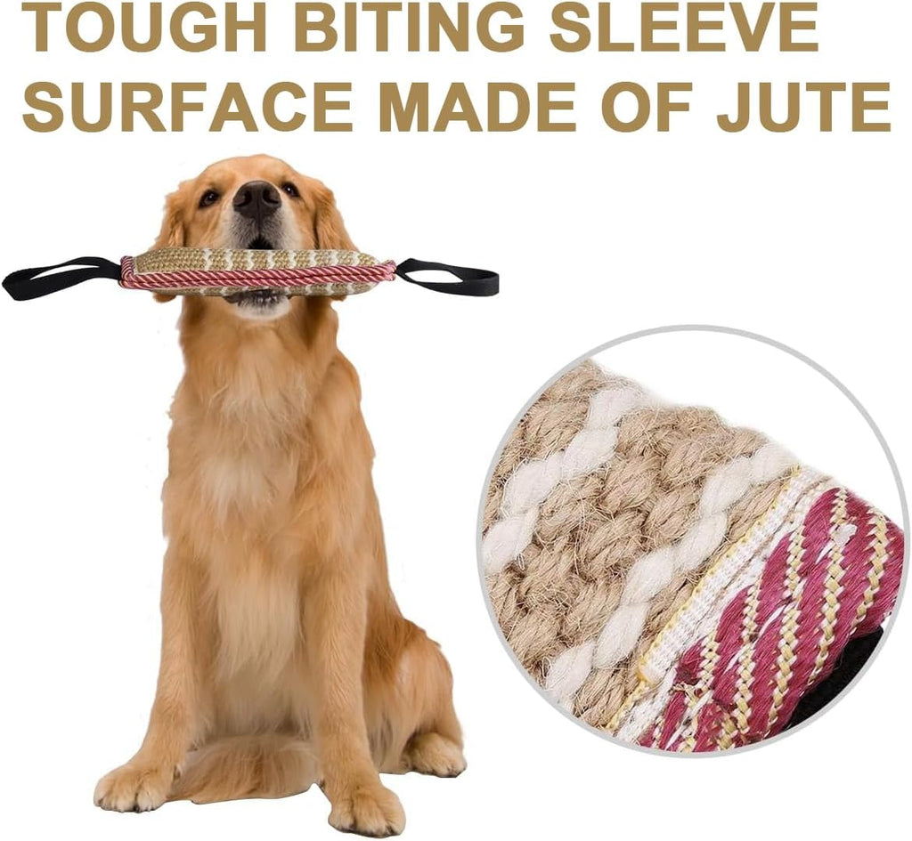 Jute Beißkissen für Hunde – Tauzieh & Trainings-Spielzeug