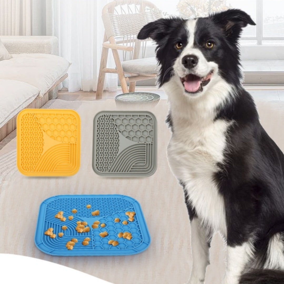 Flaches Silikon-Leckpad für Hunde – Anti-Schling, S (15cm) oder L (20,8cm)