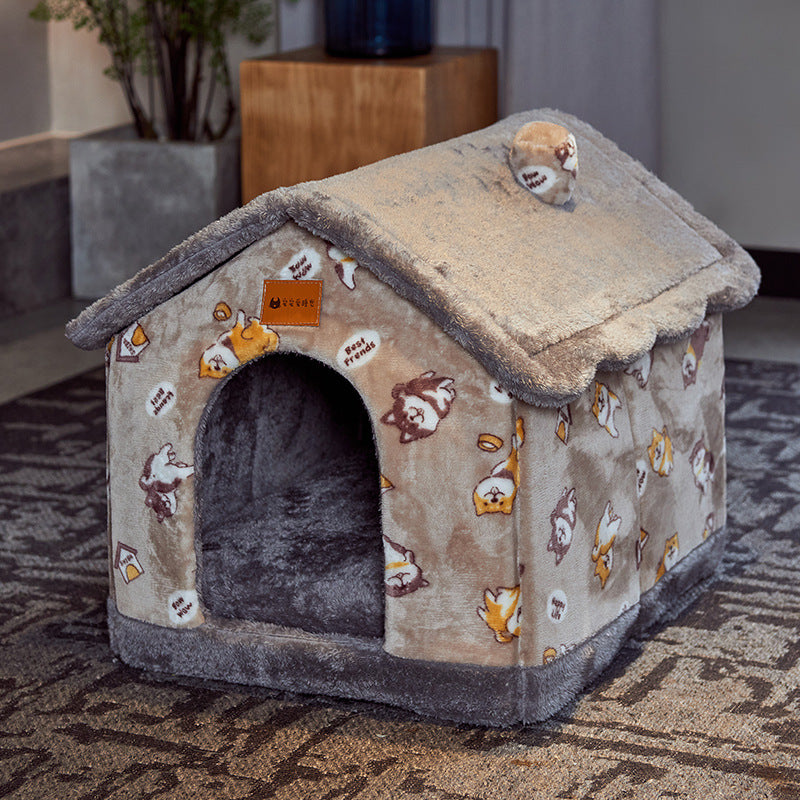 Faltbares Hundehaus & Hundehöhle – selbstwärmend, 13 Designs, S–L