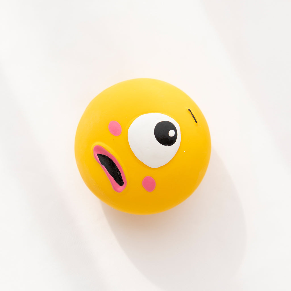 Quietschball Großes Auge für Hunde – Gummi, interaktiv & bissfest | 3 Farben