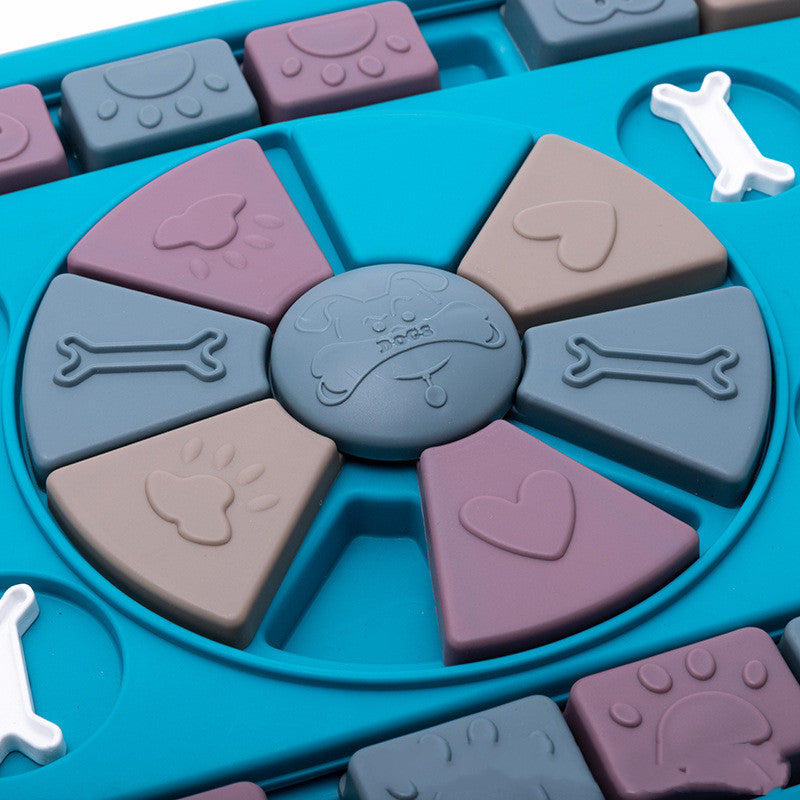 Schiebe-Puzzle Futterspender für Hunde – Intelligenztraining Level 2