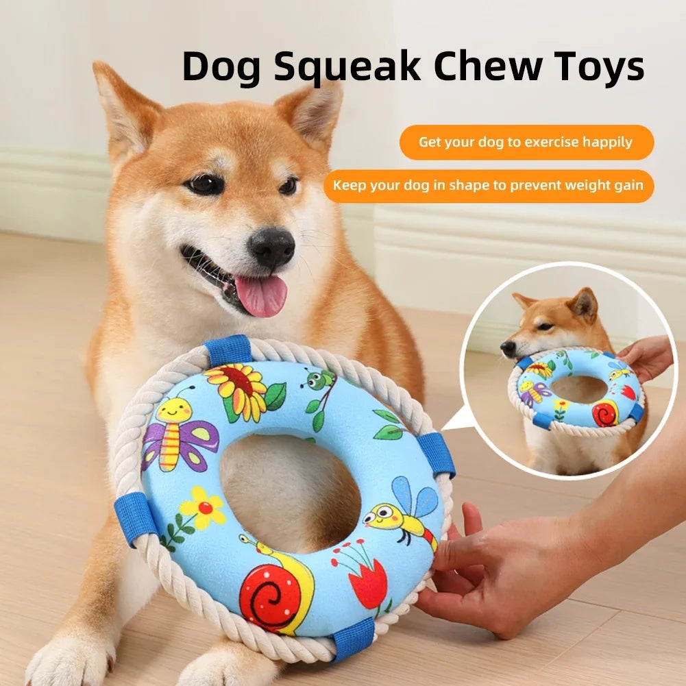 Plüsch-Quietschspielzeug für Hunde – Weiches Kauspielzeug zum Werfen & Apportieren