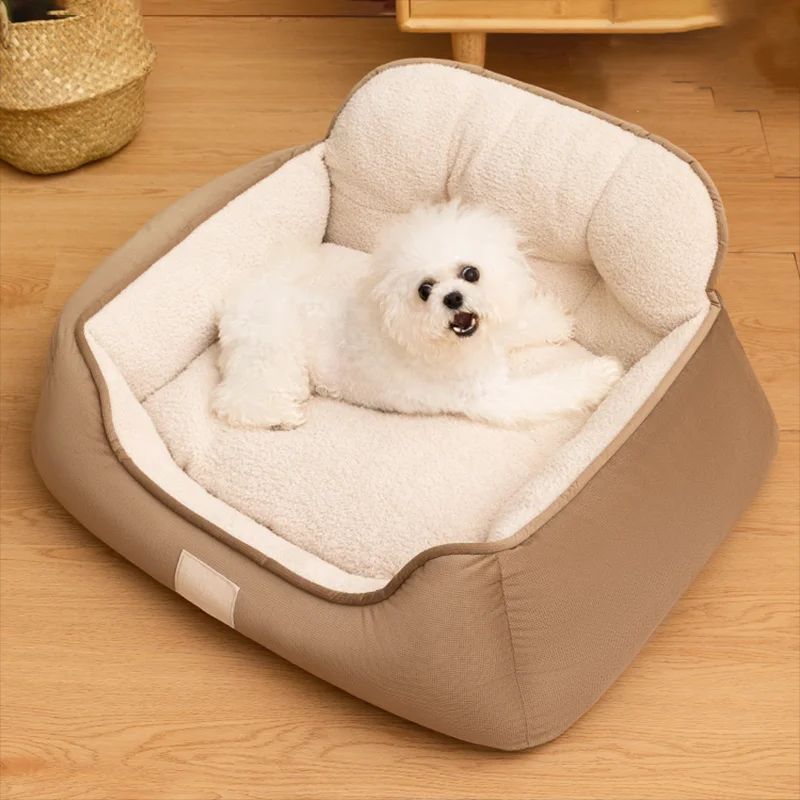 Plüsch Hundebett – Weiches Sofa-Bett waschbar für Hunde