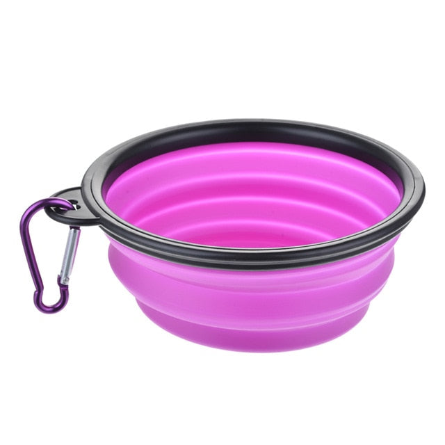 Portabler Silikon Faltnapf – 350ml, 24 Farben, für Wasser & Futter