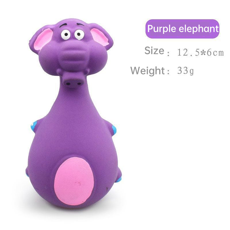 Latex-Quietschspielzeug für Hunde – 4 süße Cartoon-Designs
