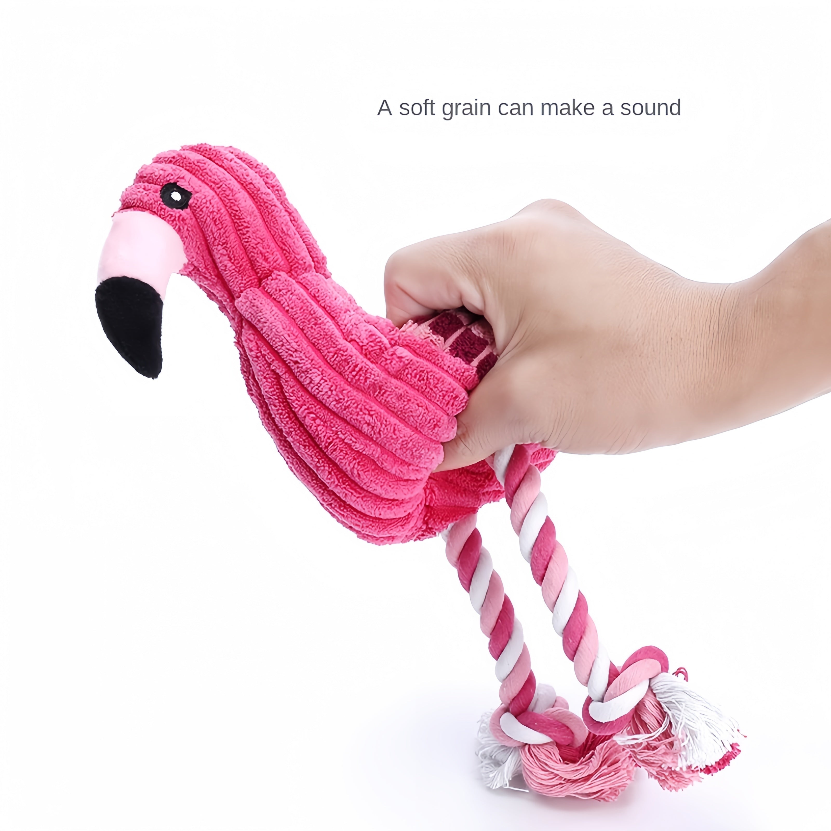 Süßes Cord-Plüschtier für Hunde – Quietscher & bissfest