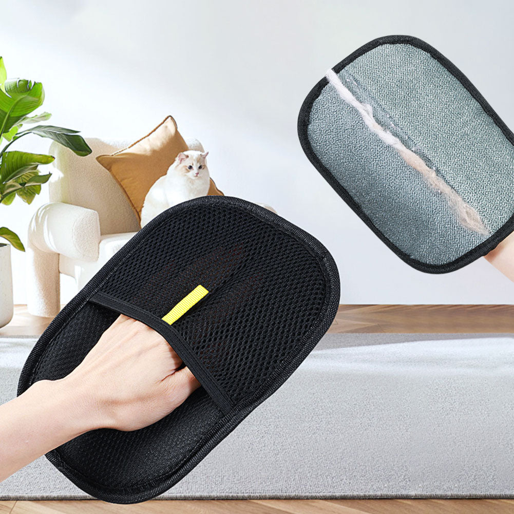 Fellentfernungs-Handschuhe für Hunde & Katzen – beidseitig, Massage & Pflege