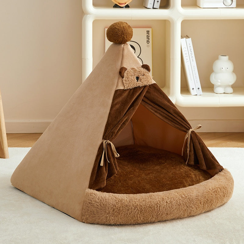 Hundezelt Kuschelhöhle für kleine & mittlere Hunde – Ganzjahres-Schlafplatz, warm & sicher, S/M/L