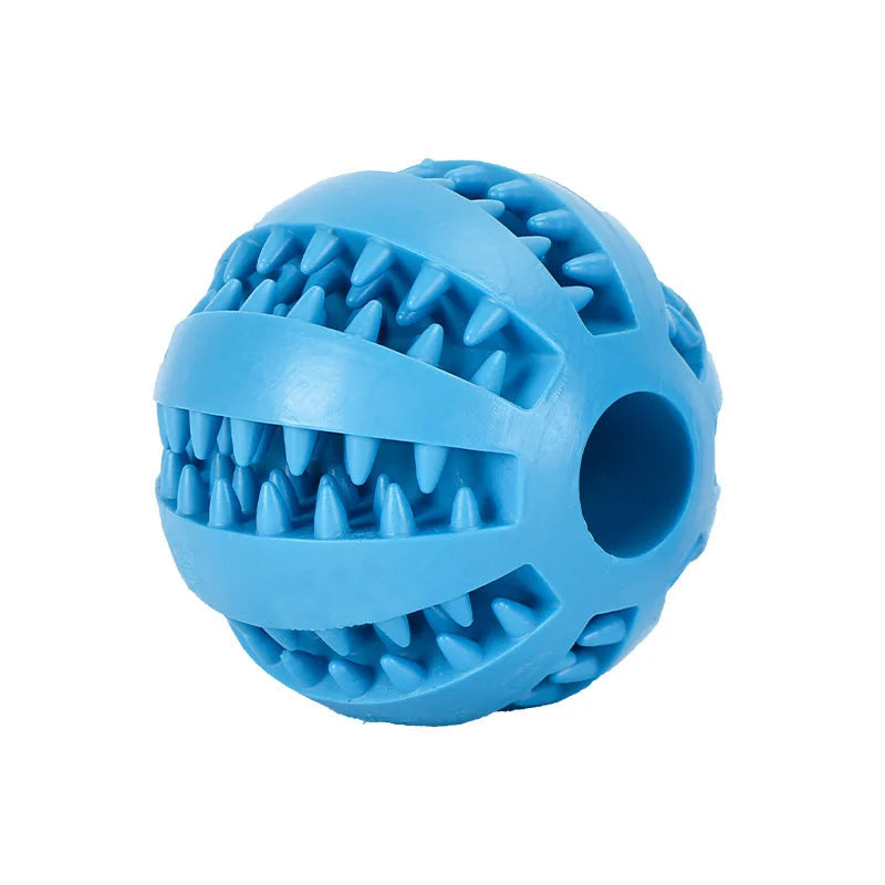 Interaktiver Kauball für Hunde – Zahnreinigung & Snackspender, 6 Farben, 5 & 7cm