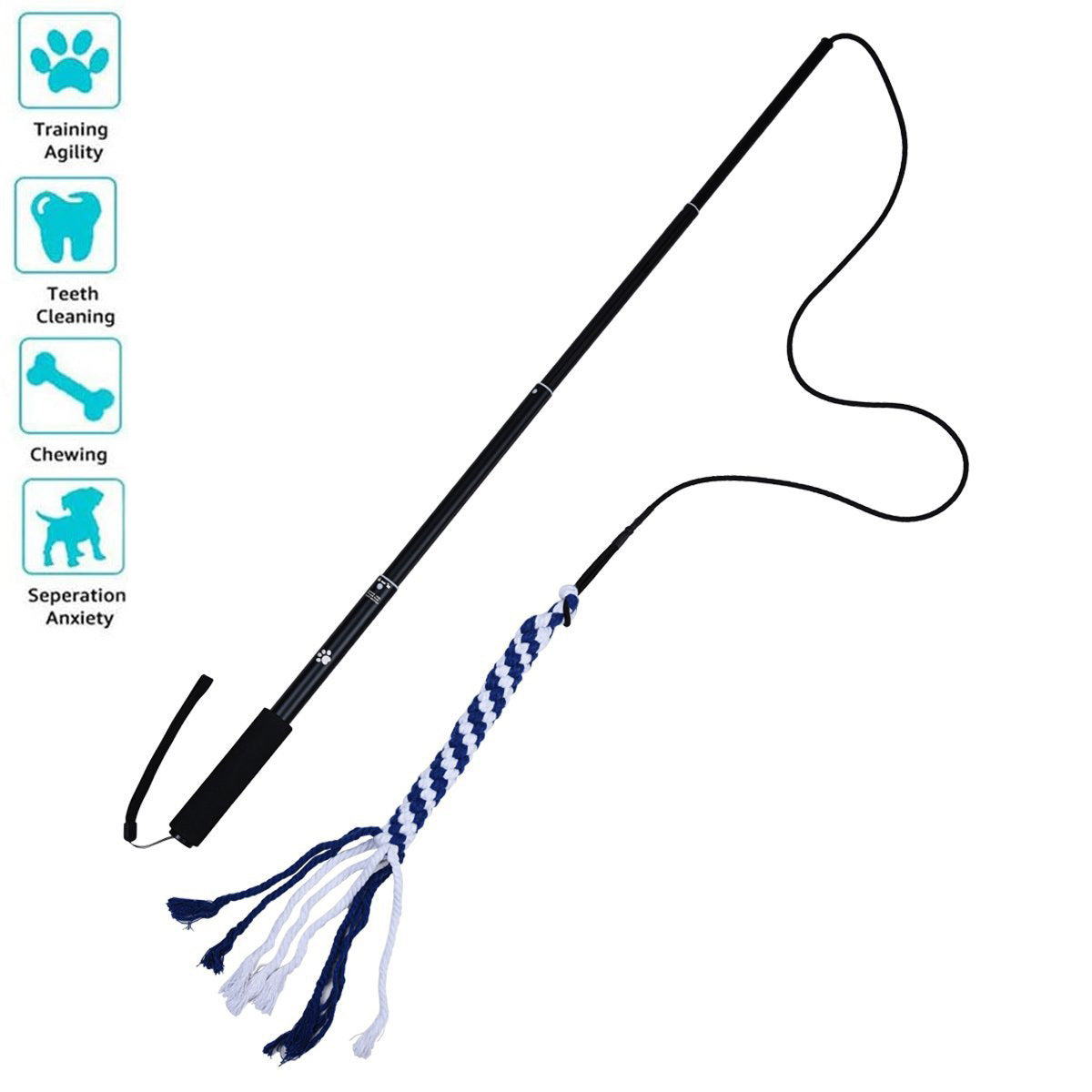 Ausziehbarer Ballwerfer für Hunde – Aluminium, S (69cm) oder L (90cm)