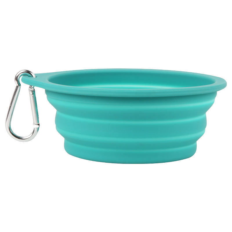 Faltbarer Silikon Hundenapf 600 ml – portabel, 9 Farben, 16,5 x 15,5 cm