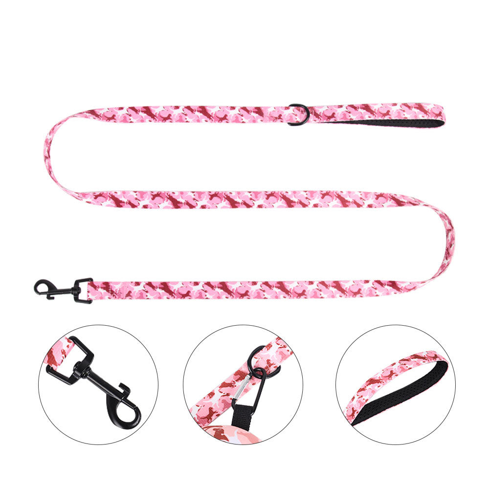 Hundegeschirr im Tarnmuster – 4-teiliges Set mit Leine | S–XL | 4 Farben