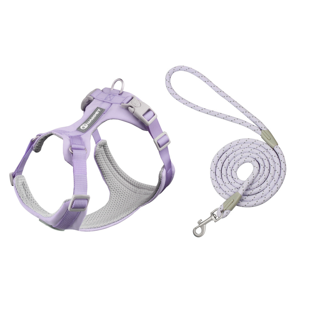 Hundegeschirr Set mit Leine – Atmungsaktiv, Reflektierend, Verstellbar, XS–L
