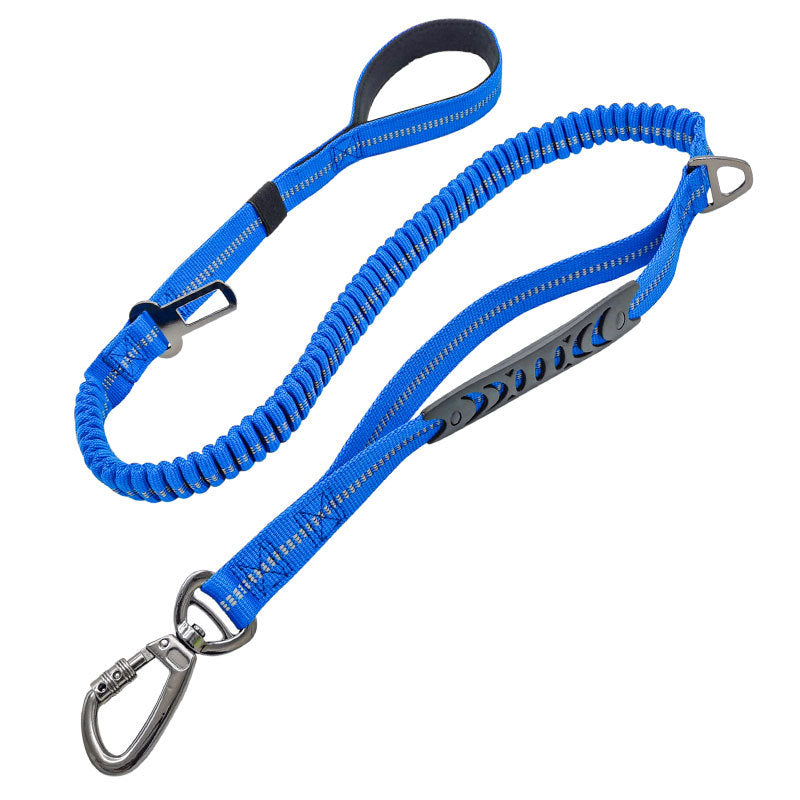 Hunde-Sicherheitsgurt Auto reflektierend – Nylon 2,5 x 135 cm, 6 Farben, für mittlere & große Hunde