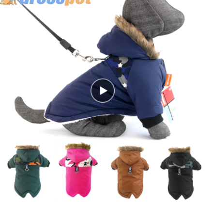 Hunde-Hoodie und Weste fuer Herbst und Winter - Baumwolle | 4 Farben | S-XXL | Warm und Gemuetlich
