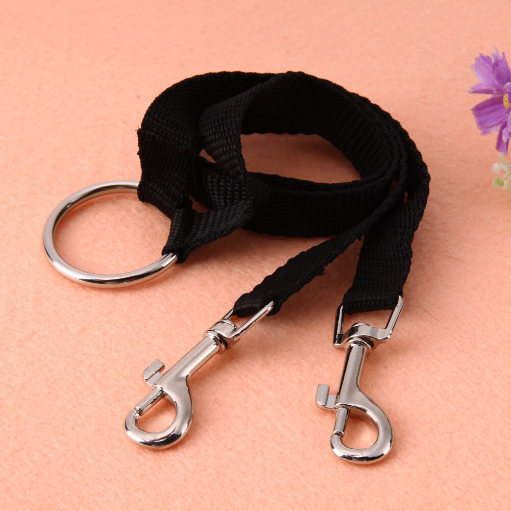 Nylon-Doppelleine für zwei Hunde – 100 cm, verhedderungsfrei