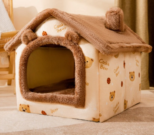 Faltbares Hundehaus & Hundehöhle – selbstwärmend, 13 Designs, S–L