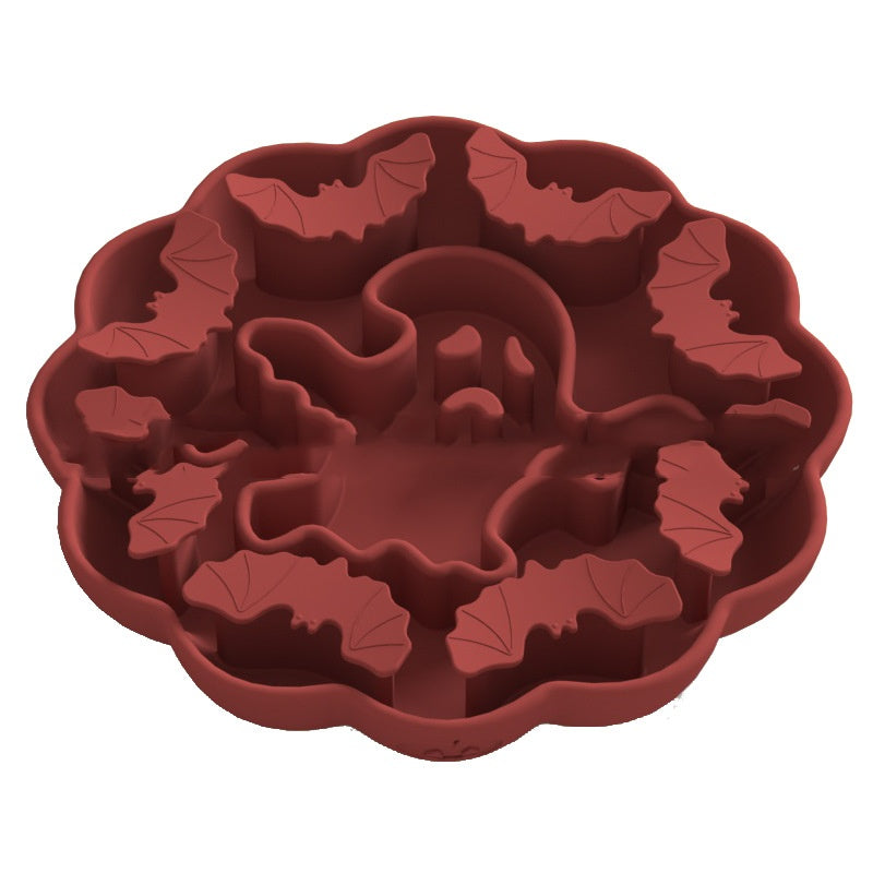 Halloween Silikon-Leckpad für Hunde – Anti-Schling, Kürbis & Geist-Design
