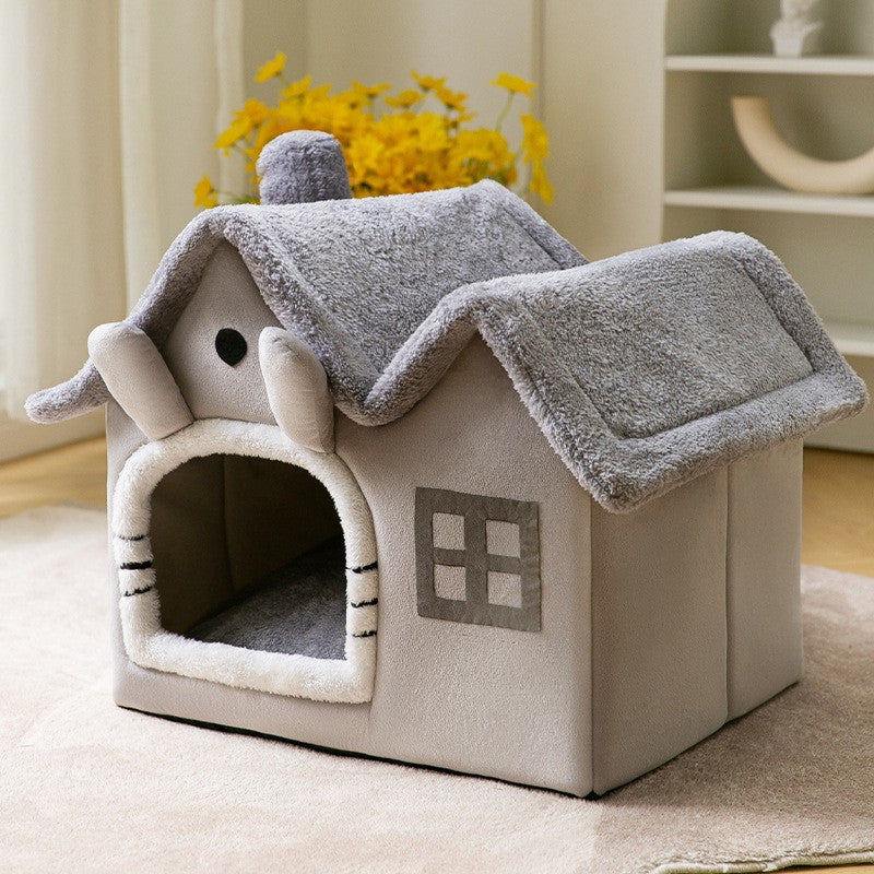 Faltbares Hundehaus & Hundehöhle – selbstwärmend, 13 Designs, S–L