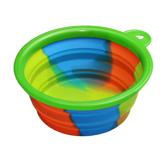Portabler Silikon Faltnapf – 350ml, 24 Farben, für Wasser & Futter