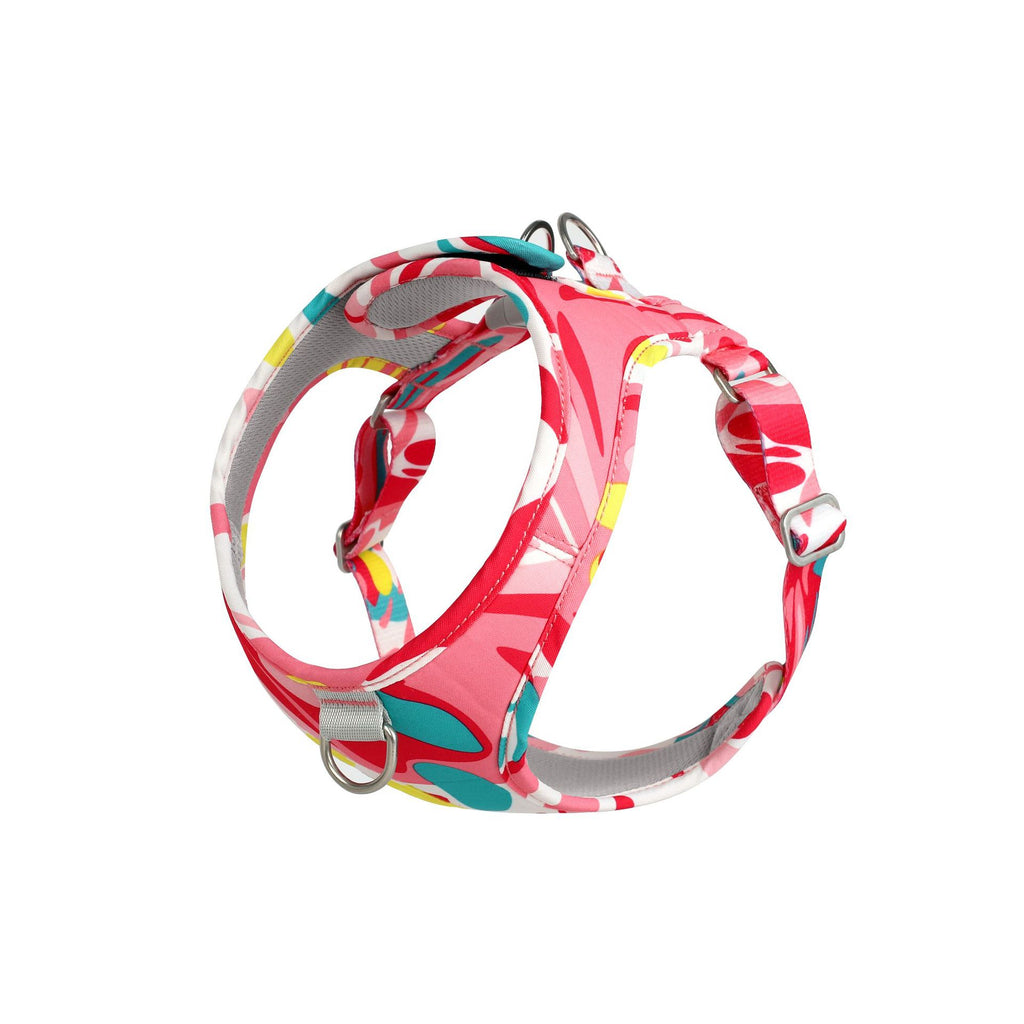 Camouflage Brustgeschirr fuer Hunde - Ausbruchsicher | Polyester | 2 Farben | XS-L | inkl. Leine
