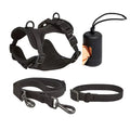 Wasserdichtes Hundegeschirr-Set PVC Neopren – Geschirr + Leine + Halsband + Kotbeutelspender, 10 Farben, XS–L