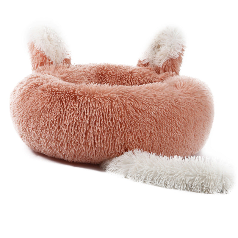 Hundebett mit Hasenohren – Weiches Kuschelbett für Hunde | Warm & Gemütlich
