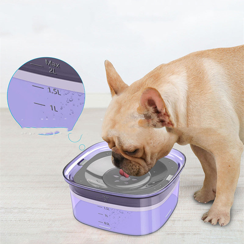 Schwimmender Anti-Spritz-Wassernapf für Hunde – kein nasses Maul, 6 Farben