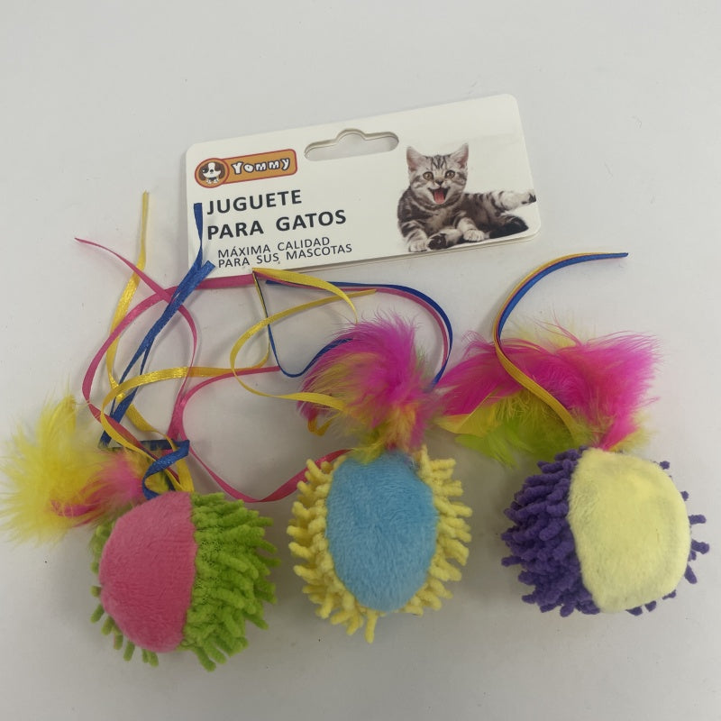 Bunte Seidenball-Spielzeuge für Hunde & Katzen – leicht, weich & farbenfroh