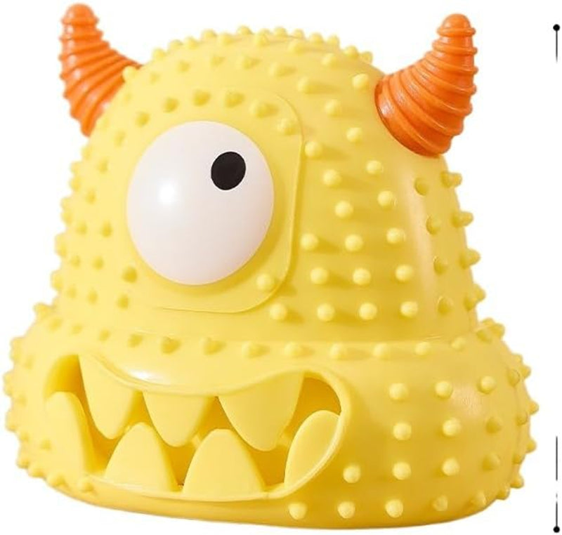 Silikon Monster Spielzeug für Hunde – Quietscher, Zahnpflege & Snack-Fach