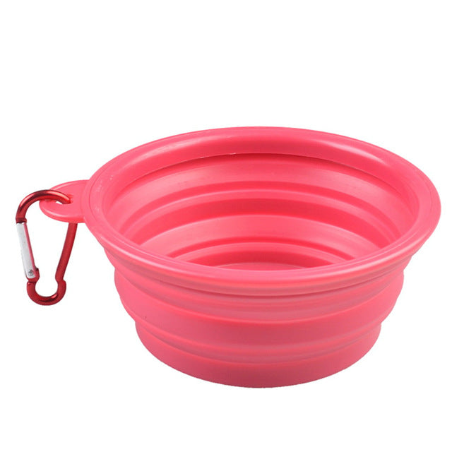 Portabler Silikon Faltnapf – 350ml, 24 Farben, für Wasser & Futter