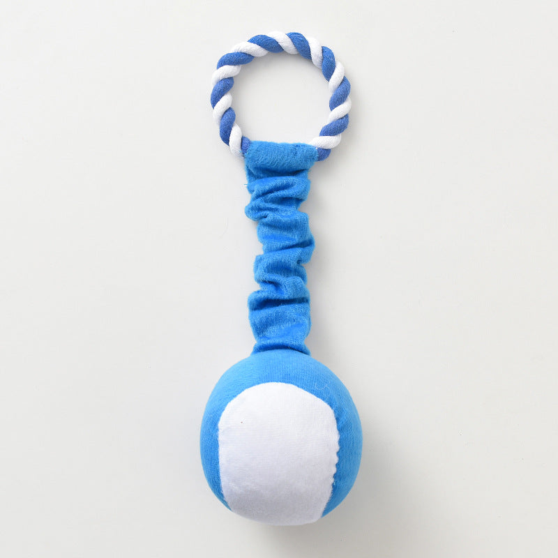 Superweicher Stoffball mit Sound fuer Hunde - Interaktiv | Zahnpflege | 3 Designs | Fussball Basketball Tennis