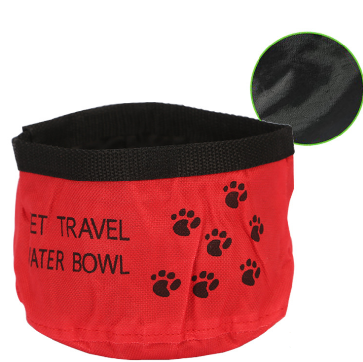 Faltbarer Reisenapf für Hunde & Katzen – Canvas, 3 Farben, ø15 cm