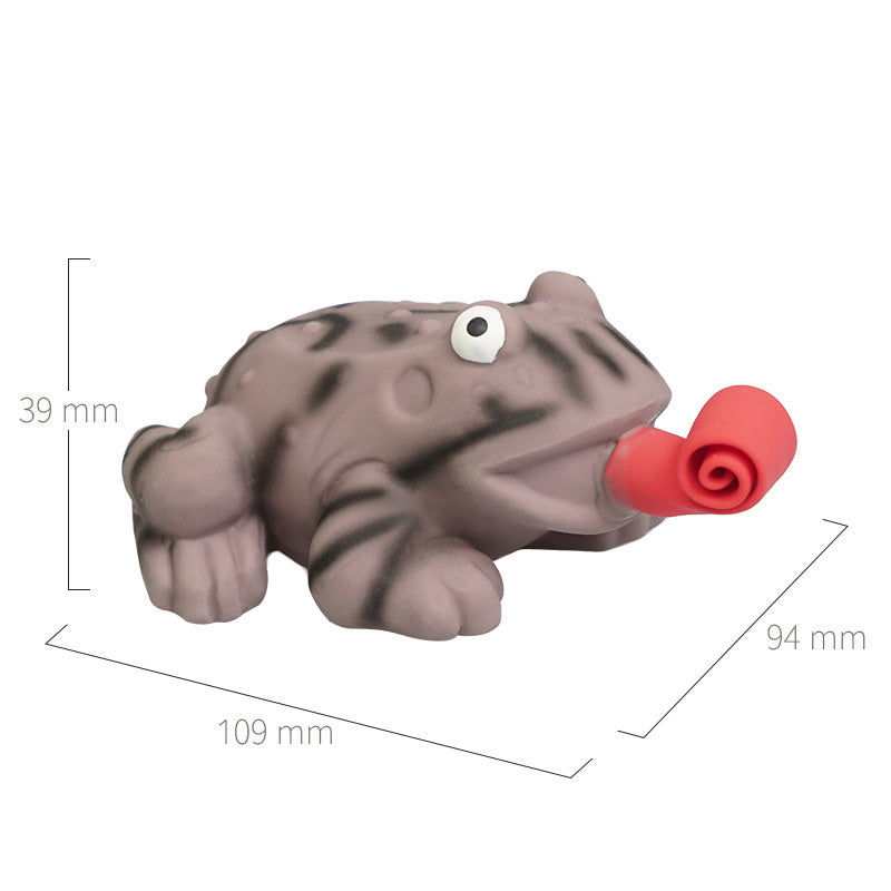 Latex-Quietschspielzeug für Hunde – Frosch & Schildkröte | Mit Baumwollfüllung