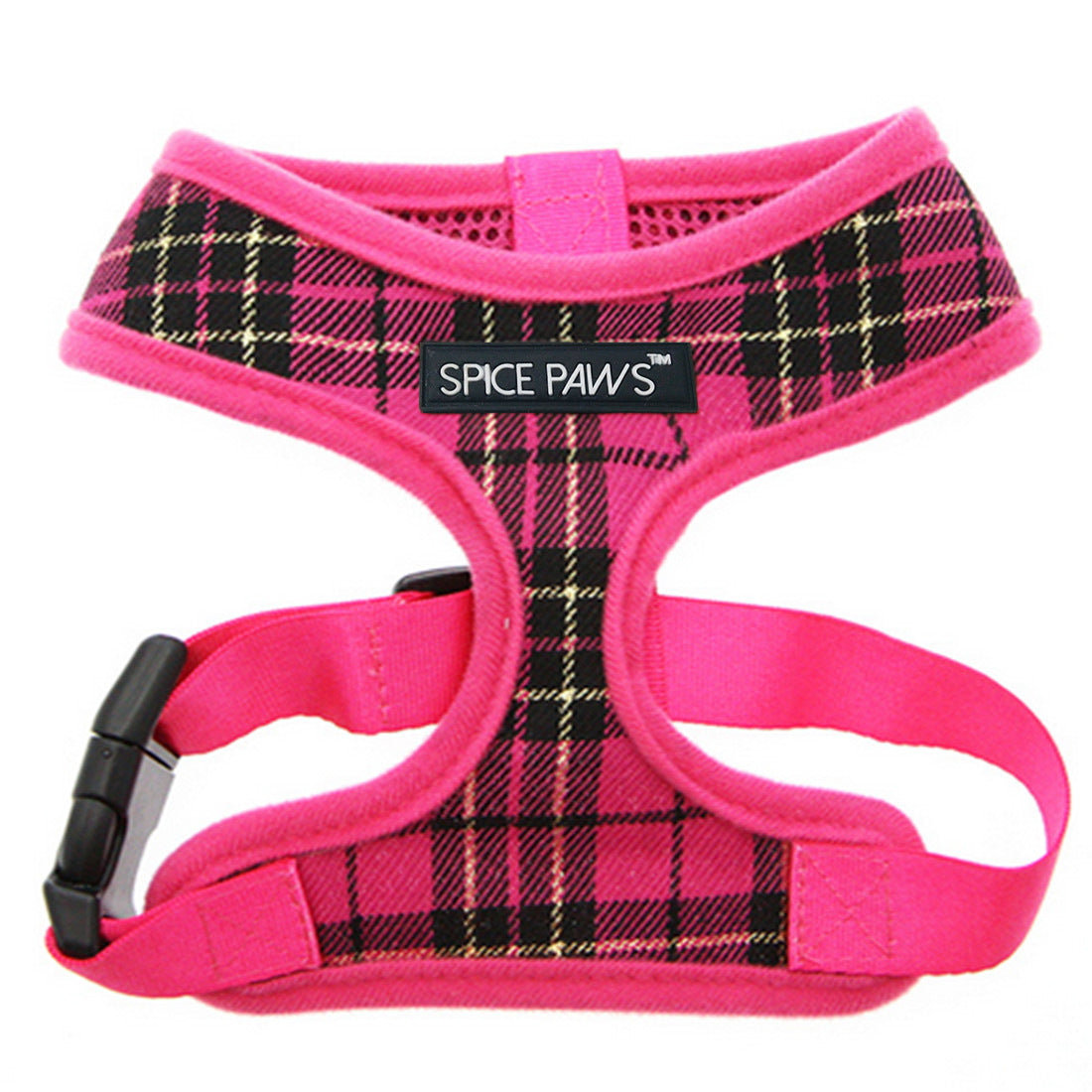 Hundegeschirr Weste Karo-Design – Verstellbar, Polyester, XS–XL