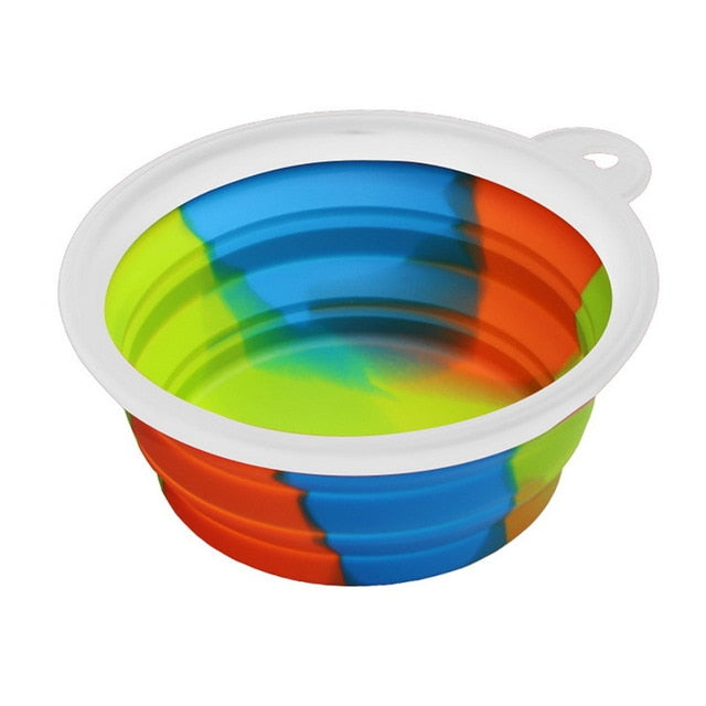 Portabler Silikon Faltnapf – 350ml, 24 Farben, für Wasser & Futter