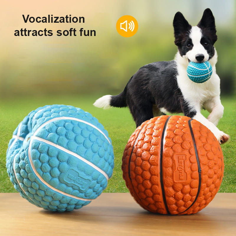 Latex-Basketball für Hunde – Apportieren, Zahnpflege & Stressabbau