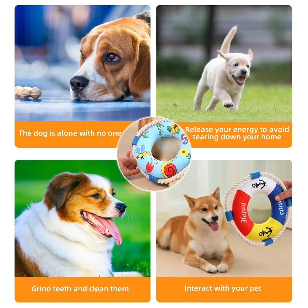 Plüsch-Quietschspielzeug für Hunde – Weiches Kauspielzeug zum Werfen & Apportieren
